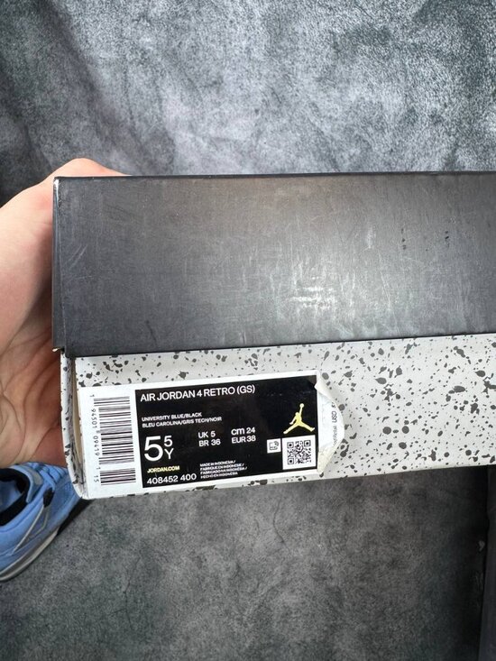Size 5.5Y | Jordan 4 UNC With Box | Pre-Owned main image 8